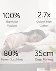 100%-bamboo-viscose-2.7x-cooler-than-cotton-80%-fewer-dust-mites-35cm-deep-pockets-bambaw-fitted-sheets-technical-USP