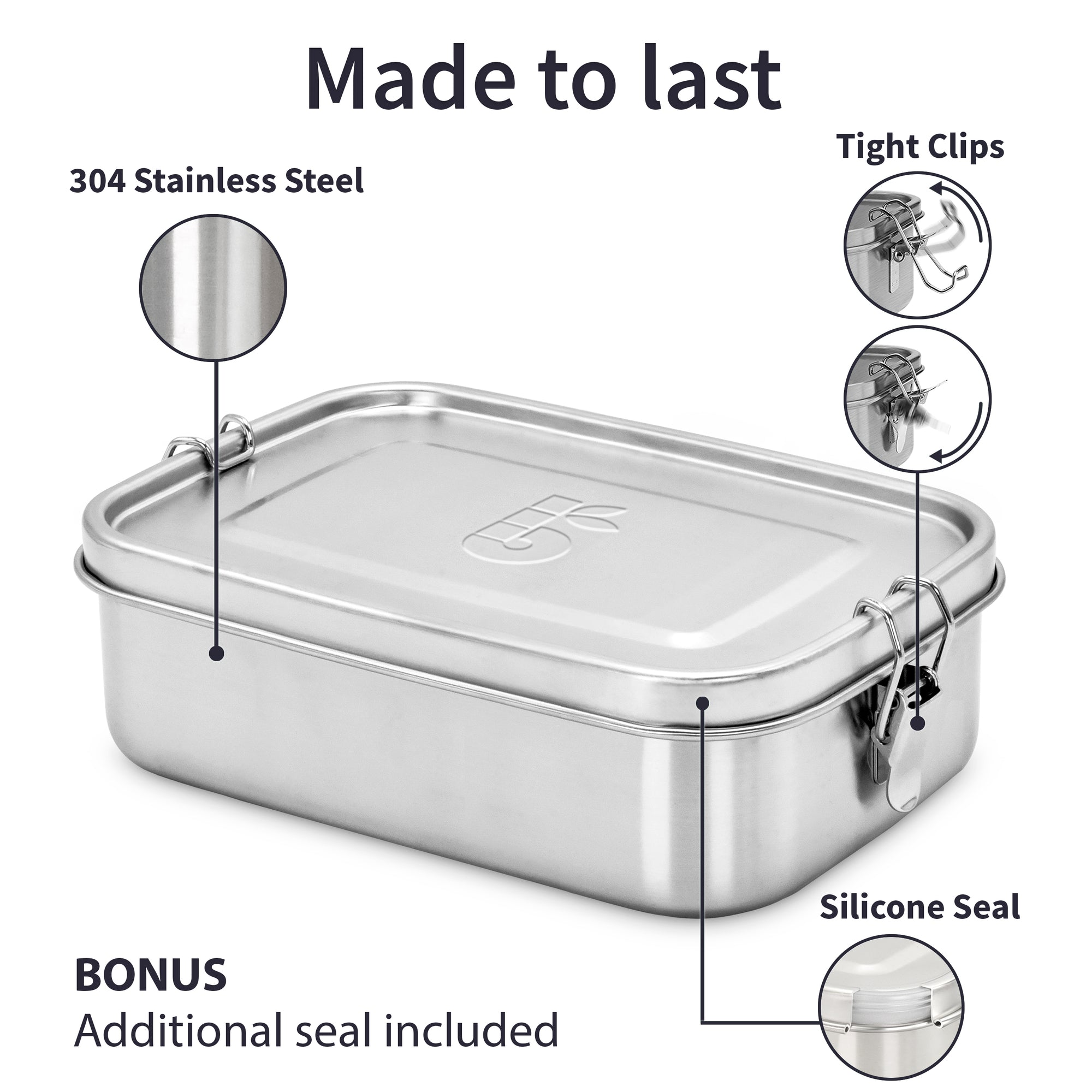 Lunch Box - Stainless Steel lid