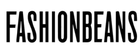 Black 'FASHIONBEANS' text on a white background