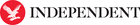 Logo of 'The Independent' newspaper with a red circle and white eagle emblem.