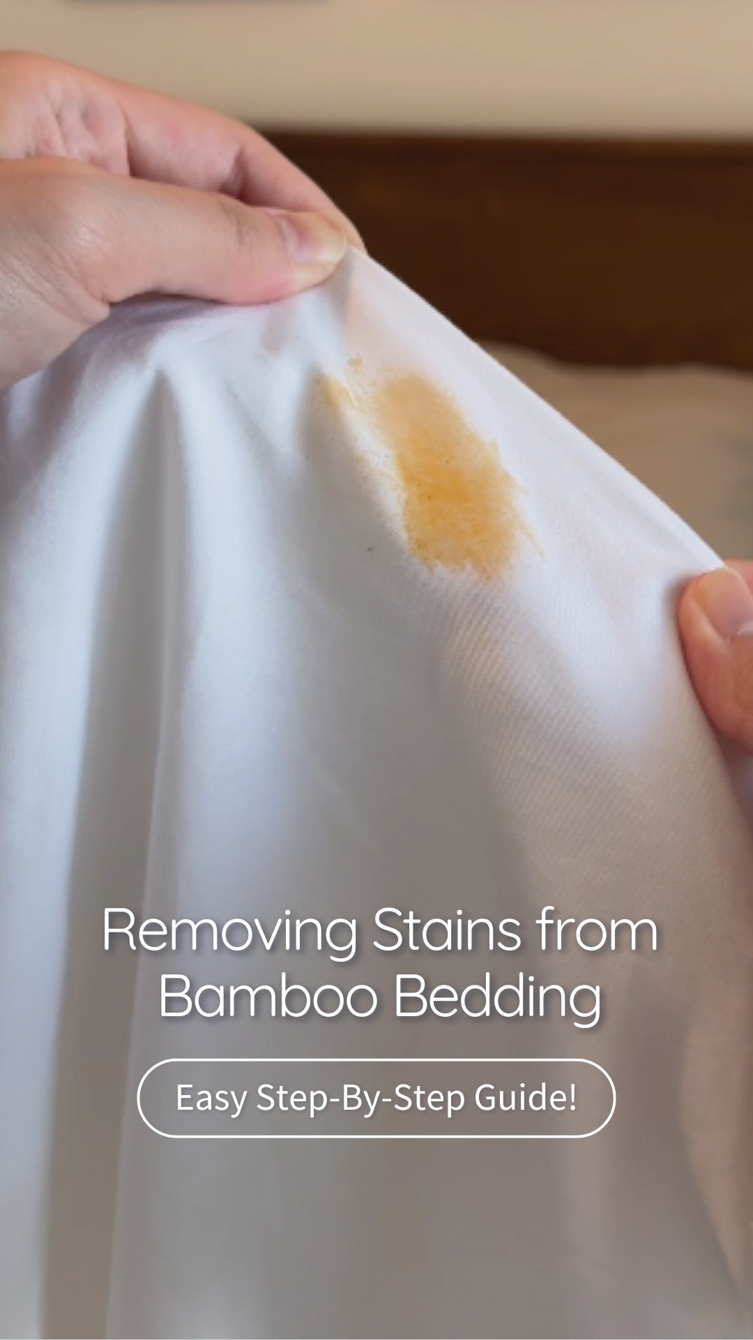 bambaw cozy bamboo sheets stain removal tutorial
