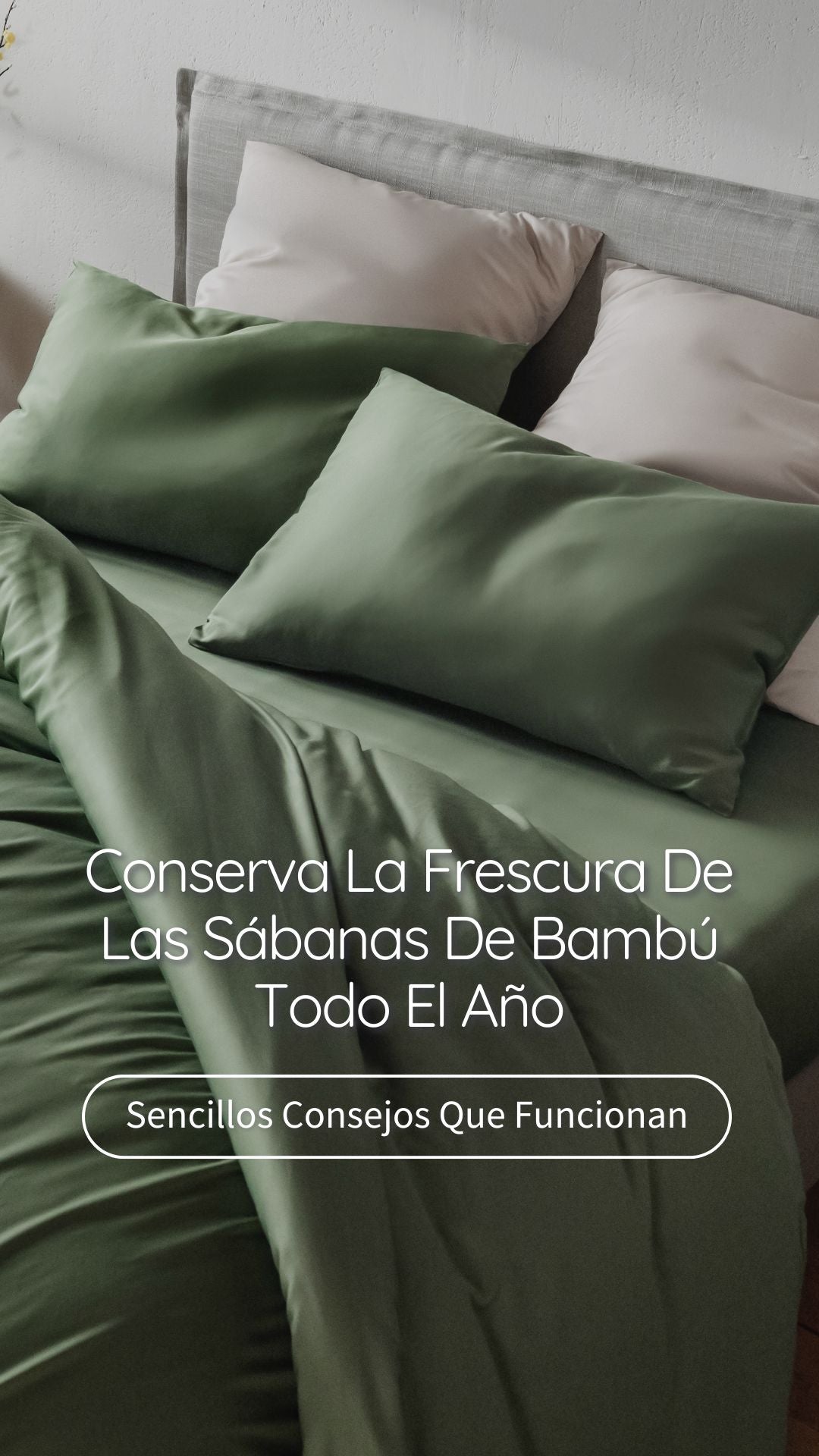 un video con sencillos consejos para conservar la frescura de las sabanas de bambu todo el año